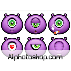 ايقونات purple monsters