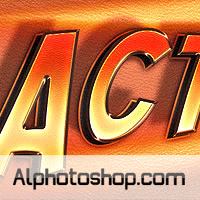 إنشاء تأثير نصي Action